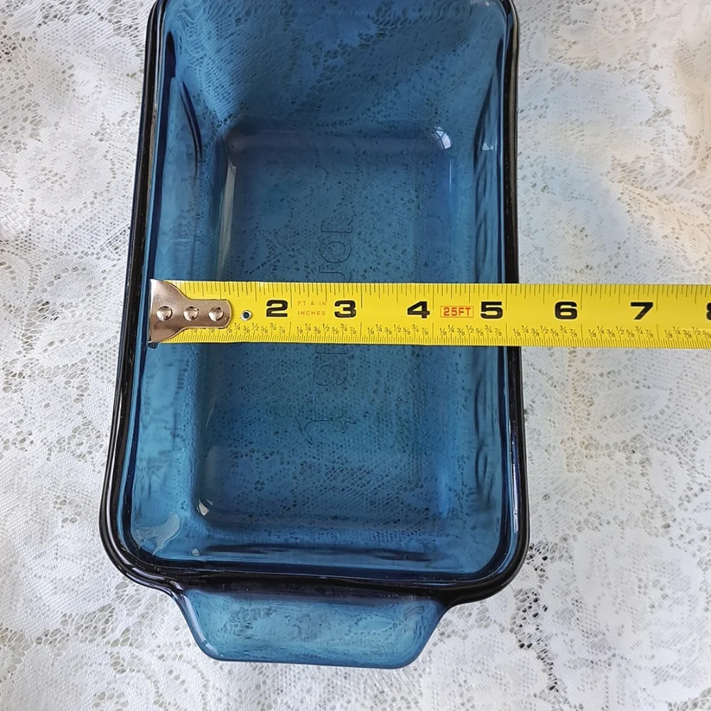 Anchor Hocking Cobalt Blue Glass Loaf Pan 1.5 QT Baking Dish